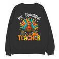 One Thankful Teacher Thanksgiving Turkey Cute Crayon Pencil Unisex Sweatshirt, trending gift One Thankful Teacher Thanksgiving Turkey Cute Crayon Pencil Unisex Sweatshirt, trending gift