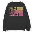 Peace Love Science Lovers Math Chemistry Teacher Unisex Sweatshirt, Science Teacher Gifts, trending gift Peace Love Science Lovers Math Chemistry Teacher Unisex Sweatshirt, Science Teacher Gifts, trending gift