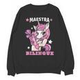 Pink Unicorn Spanish Teacher Regalos Para Bilingue Teacher Unisex Sweatshirt, trending gift