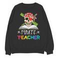 Pirate Teacher Halloween Skull Adult Unisex Sweatshirt, trending gift