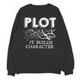 Plot It Builds Character Book Reading Teacher Unisex Sweatshirt, trending gift Plot It Builds Character Book Reading Teacher Unisex Sweatshirt, trending gift