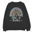 Pre-K Teacher Leopard Boho Rainbow Back To School Unisex Sweatshirt, trending gift Pre-K Teacher Leopard Boho Rainbow Back To School Unisex Sweatshirt, trending gift