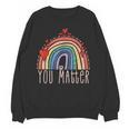 Pretty YOU MATTER Rainbow Positive Message Teachers Kids Unisex Sweatshirt, trending gift Pretty YOU MATTER Rainbow Positive Message Teachers Kids Unisex Sweatshirt, trending gift