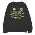 Progress Over Perfection Frog Back To School Teacher Unisex Sweatshirt, trending gift