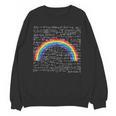 Rainbow Math Equation Teacher Nerd Retro LGBT Gay Pride Flag Unisex Sweatshirt, trending gift