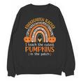 Rainbow I Teach The Cutest Pumpkins Kindergarten Teacher Men Women Unisex Sweatshirt, trending gift