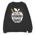 Real Superheroes Wear No Capes Teacher Design Teach Unisex Sweatshirt, trending gift Real Superheroes Wear No Capes Teacher Design Teach Unisex Sweatshirt, trending gift