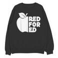 Red For Ed Teacher Support Public Education For Men Women Kids Unisex Sweatshirt, trending gift Red For Ed Teacher Support Public Education For Men Women Kids Unisex Sweatshirt, trending gift