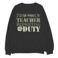 Retro Back To School Women Old Camo Preschool Teacher Unisex Sweatshirt, trending gift Retro Back To School Women Old Camo Preschool Teacher Unisex Sweatshirt, trending gift