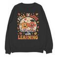 Retro Fall In Love With Learning Pumpkin Leaf Teacher Autumn Unisex Sweatshirt, trending gift Retro Fall In Love With Learning Pumpkin Leaf Teacher Autumn Unisex Sweatshirt, trending gift