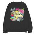 Retro First Grade Teacher Disco Ball Coquette Back To School Unisex Sweatshirt, First Grade Teacher Gifts, trending gift Retro First Grade Teacher Disco Ball Coquette Back To School Unisex Sweatshirt, First Grade Teacher Gifts, trending gift