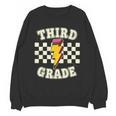 Retro Third Grade Teacher Lightning Bolt Pencil Teacher Kids Unisex Sweatshirt, trending gift