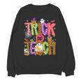 Retro Trick Or Teach Leopard Ghost Halloween Spooky Teacher Unisex Sweatshirt, trending gift Retro Trick Or Teach Leopard Ghost Halloween Spooky Teacher Unisex Sweatshirt, trending gift