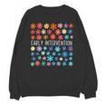 Retro Wildflower Early Intervention Teacher Interventionist Unisex Sweatshirt, trending gift