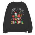 Santa's Favorite Music Teacher Christmas Santa Hat Matching Unisex Sweatshirt, trending gift Santa's Favorite Music Teacher Christmas Santa Hat Matching Unisex Sweatshirt, trending gift