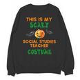 My Scary Social Studies Teacher Costume Halloween Men Women Unisex Sweatshirt, trending gift