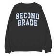 Second Grade Floral Blue Back To School 2nd Grade Teacher Unisex Sweatshirt, 2nd Grade Teacher Gifts, trending gift Second Grade Floral Blue Back To School 2nd Grade Teacher Unisex Sweatshirt, 2nd Grade Teacher Gifts, trending gift