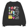 She Works Willingly With Her Hands Proverbs Daycare Teacher Men Women Unisex Sweatshirt, trending gift