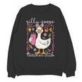 Silly Goose Teacher Club Animal Lover Groovy Teacher Unisex Sweatshirt, Groovy Teacher Gifts, trending gift
