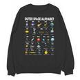 Space Alphabet Galaxy Astronaut Planets Student Teacher Unisex Sweatshirt, trending gift