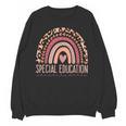 Special Education Shirt Teacher SPED Leopard Boho Rainbow Unisex Sweatshirt, trending gift Special Education Shirt Teacher SPED Leopard Boho Rainbow Unisex Sweatshirt, trending gift