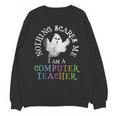 This Is My Spooky COMPUTER TEACHER Costume Don't Scare Me Unisex Sweatshirt, trending gift This Is My Spooky COMPUTER TEACHER Costume Don't Scare Me Unisex Sweatshirt, trending gift