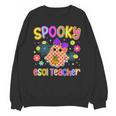 Spooky ESOL Teacher Halloween ESOL Teaching Coquette Unisex Sweatshirt, trending gift Spooky ESOL Teacher Halloween ESOL Teaching Coquette Unisex Sweatshirt, trending gift