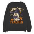 Spooky Teacher Halloween Cute Ghost Pumpkin Reading Women Unisex Sweatshirt, trending gift Spooky Teacher Halloween Cute Ghost Pumpkin Reading Women Unisex Sweatshirt, trending gift