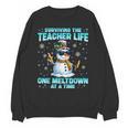 Surviving The Teacher Life Pjs Pajamas Christmas Xmas Teache Unisex Sweatshirt, trending gift Surviving The Teacher Life Pjs Pajamas Christmas Xmas Teache Unisex Sweatshirt, trending gift