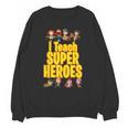 I Teach Super Heroes Comic Book Hero Teacher School Unisex Sweatshirt, Super Teacher Gifts, trending gift