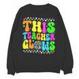 This Teacher 80s 90s Teachers's Day Glows Last Day Of School Unisex Sweatshirt, 90s Teacher Gifts, trending gift This Teacher 80s 90s Teachers's Day Glows Last Day Of School Unisex Sweatshirt, 90s Teacher Gifts, trending gift
