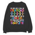 Teacher We Are Like a Box Of Crayons For Men Women Kids Unisex Sweatshirt, trending gift Teacher We Are Like a Box Of Crayons For Men Women Kids Unisex Sweatshirt, trending gift