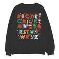 Teacher Christmas Alphabet Back To School Holiday Learning Unisex Sweatshirt, trending gift Teacher Christmas Alphabet Back To School Holiday Learning Unisex Sweatshirt, trending gift