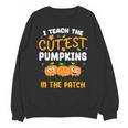 Teacher Halloween Pre-K Teacher Kindergarten Cutest Pumpkins Men Women Kids Unisex Sweatshirt, trending gift