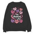 Teacher Positive Affirmations Candy Heart Valentine's Day Unisex Sweatshirt, trending gift Teacher Positive Affirmations Candy Heart Valentine's Day Unisex Sweatshirt, trending gift