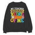 My Teacher Survived 100 Days Of Me 100th Day Of School Kids Unisex Sweatshirt, trending gift My Teacher Survived 100 Days Of Me 100th Day Of School Kids Unisex Sweatshirt, trending gift