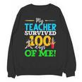 My Teacher Survived 100 Days Of Me Dab 100 Days Of School For Men Women Kids Unisex Sweatshirt, trending gift My Teacher Survived 100 Days Of Me Dab 100 Days Of School For Men Women Kids Unisex Sweatshirt, trending gift