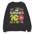 My Teacher Survived 100 Days Of Me 100 Days Of School Unisex Sweatshirt, trending gift My Teacher Survived 100 Days Of Me 100 Days Of School Unisex Sweatshirt, trending gift