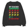 My Teacher Survived 67 Days Of Me School Kids Costume Unisex Sweatshirt, trending gift My Teacher Survived 67 Days Of Me School Kids Costume Unisex Sweatshirt, trending gift