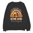 Teacher Thanksgiving Thankful For My Second Grade Turkeys Unisex Sweatshirt, trending gift