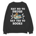 Teachers Red Ribbon Week Say No To Drugs Say Yes To Books Unisex Sweatshirt, trending gift Teachers Red Ribbon Week Say No To Drugs Say Yes To Books Unisex Sweatshirt, trending gift