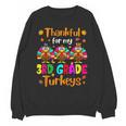 Thankful For My 3rd Grade Turkeys Thanksgiving Teacher Kids Unisex Sweatshirt, trending gift