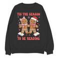 Tis The Season Reading Christmas Shirt Book Lovers Teacher Unisex Sweatshirt, trending gift