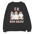 TK Boo Crew Retro Groovy Halloween Floral Ghost TK Teacher Unisex Sweatshirt, Groovy Teacher Gifts, trending gift TK Boo Crew Retro Groovy Halloween Floral Ghost TK Teacher Unisex Sweatshirt, Groovy Teacher Gifts, trending gift