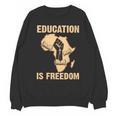 History Education Is Freedom African Map Black Teacher Unisex Sweatshirt, History Teacher Gifts, trending gift