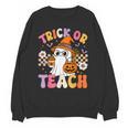 Trick Or Teach Cute Ghost Coffee Pumpkins Halloween Teacher Unisex Sweatshirt, trending gift Trick Or Teach Cute Ghost Coffee Pumpkins Halloween Teacher Unisex Sweatshirt, trending gift