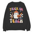 Trick Or Teach Ghost Teacher School Halloween Men Women Unisex Sweatshirt, trending gift