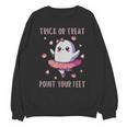 Trick Or Treat Point Your Feet Halloween Ghost Dance Teacher Unisex Sweatshirt, trending gift Trick Or Treat Point Your Feet Halloween Ghost Dance Teacher Unisex Sweatshirt, trending gift