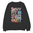 Why Fit In Doctor Teacher Cat In Hat Cool Autism Awareness Men Women Kids Unisex Sweatshirt, trending gift