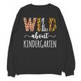 Wild About Kindergarten Teacher Leopard Print Unisex Sweatshirt, trending gift Wild About Kindergarten Teacher Leopard Print Unisex Sweatshirt, trending gift